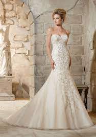 Limited time sale easy return. Crystal Beaded Embroidery Over Net Wedding Dress Morilee