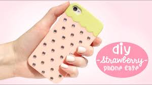 Vivid strawberry milk carton concept phonecase iphone soft case. Diy Strawberry Phone Case Easy And Cute Youtube