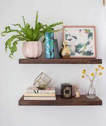 Diy crafting is one thing, but wall installations are an entirely different level of omg, not happening.don't stress about handling a drill or hammer, because these diy wall shelves are so easy. Diy Floating Shelves How To Build Floating Shelves Real Simple