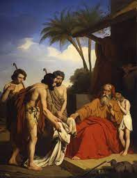 Jules Ambroise Francois Naudin Joseph S Coat Brought Back To Jacob 1841 18th Century Paintings Bible Pictures Bible Art