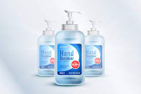Download Hand Sanitizer Bottle Container Mockup Template In Realistic Style For Free Hand Sanitizer Bottle Mockup Bottle Packaging