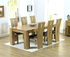 With a rich cherry finish, a smooth, contoured table top and a casual yet sophisticated veneer table design, this dining set will add a polished feel to your home. Solid Oak Dining Table And 6 Chairs Https Www Otoseriilan Com Oak Dining Sets Oak Dining Room Large Dining Table
