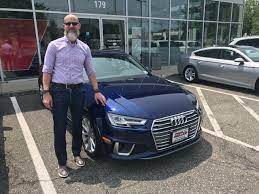 Paul Miller Audi A Twitter James Standing Next To His Wife S New Audia4 We Hope She Likes The Car He Has Selected For Her Navarra Blue Is A Great A4 Color And