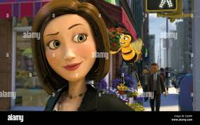 BEE MOVIE RENE ZELLWEGER voices Vanessa Bloome, JERRY SEINFELD voices Barry  B. Benson BEE MOVIE Date: 2007 Stock Photo