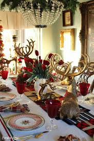 Tablescape Tuesday Golden Reindeer In 2020 Holiday Table Decorations Christmas Table Settings Christmas Table