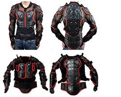 Black And Red Motorcycle Suit Motorcycle Full Body Armor Protector Pro Street Motocross Atv Guard Shirt Jacket With Back Protection Black Red Motorcycle Outfit Body Armor Motocross Racing