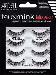 These lashes feature an invisible, lightweight band that connects the hair strands to form a strip that ensures secure corners. Ardell Faux Mink Lashes Demi Wispies 4 Pack Ardell Faux Mink Lashes Madame Madeline Lashes