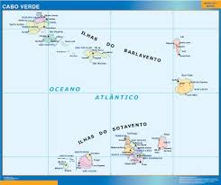 Cabo verde counts 10 inhabited islands. Magnetic Map Cabo Verde Vector World Maps