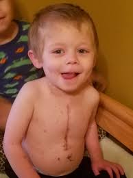 Landon is checking to see if his cousins are ready for blast off! :)