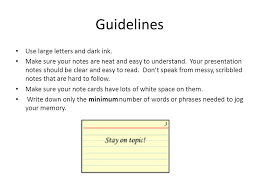 You can also look for study templates by clicking search at the top. Presenting Using Presentation Note Cards Ppt Video Online Download