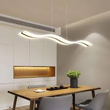 Modern balance beam led linear chandelier. Modern Wave Led Pendant Light Dimmable Fixture Modern Led Chandelier Led Hanging Light Fixture For Contemporary Living Room Dining Room Kitchen Island Table Dimmable Remote Control Waveform Buy Online In Gambia At Gambia Desertcart Com