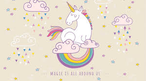 Cute unicorn clipart set with 5 unicorns and frappucino, rainbow, donut, pizza, watermelon, and other cute elements. Unicorn Wallpaper For Laptop