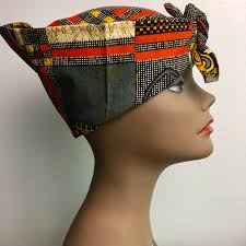 Authentic African Print Bandana African Print Head Wrap African Print Scarf  African Print Handkerchief Napkin 100% Cotton Fabric