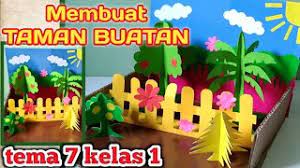 Mengenal jenis kardus dan cara daur ulang kardus. Cara Membuat Taman Buatan Dari Kertas Tugas Sbdp Tema 7 Kelas 1 Youtube