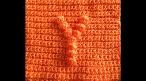 How To Crochet A Square With Bobble Stitch Chart Letter Y