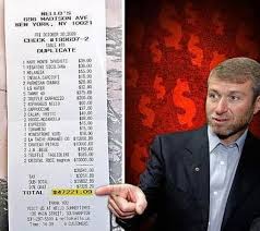 Roman abramovich net worth is estimated at $9 billion as of 2015. Russian Billionaire Roman Abramovich Spends 52 000 On Lunch Luxurylaunches