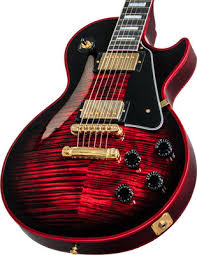 2021 gibson les paul custom ebony fretboard 100% unplayed! Gibson Les Paul Custom Figured Top Red Widow Muziker