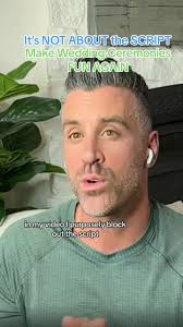 It's not ABOUT THE SCRIPT!!⁠ ⁠ @heyjeffmaeck talks about officiating and  how it's not about writing the same thing over and over, it's about getting  to know your couples and creating a unique and fun ...