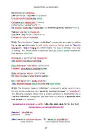 Some of these verbs take the pattern: Turkish Infinitives And English Gerunds Or Infinitives Signed