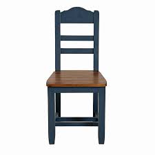 The top is covered with oil. Chaise En Pin Massif Bleu Brocante Chaises Interior S