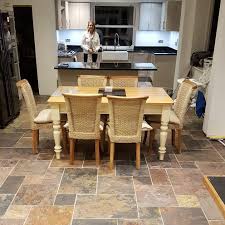 Natural Sheera Multicolour Slate Modular Customer Project Slate Tile Stone Tile Flooring Floor Design