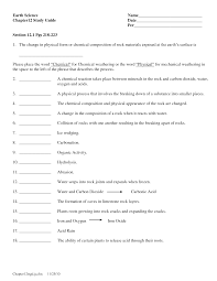 Chemical And Mechanical Weathering Worksheet Google Search Mechanical Weathering Chemistry Worksheets Weathering And Erosion