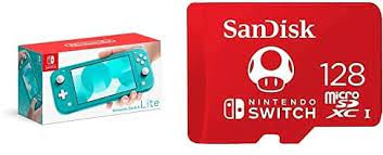 Notify me about new or have two scus where one includes a sim card and requires a two year data plan at a discounted rate? Amazon Com Nintendo Switch Lite Coral With Sandisk 128gb Microsdxc Uhs I Card For Nintendo Switch Electronics