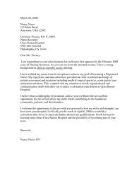 New Grad Nurse Cover Letter Example Nursing Cover Letters Cover Letter For Resume Nursing Cover Letter Nurse Cover