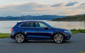 Download Wallpapers Audi Sq5 2018 4k Blue New Q5 German Suv Usa Audi Besthqwallpapers Com Audi Audi Suv Sq5