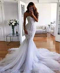 Gorgeous Lace Tulle Mermaid Wedding Dress White Ivory Chapel Train Bridal Gown Ebay Gorgeous Wedding Dress Dream Wedding Dresses Wedding Dresses