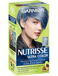 Nutrisse Ultra Color Light Cool Denim Hair Color Garnier Hair Color Blue Hair Color Pastel Hair Color Shades