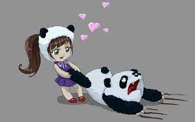 Kawaii Panda Girl Wallpapers Top Free Kawaii Panda Girl Backgrounds Wallpaperaccess With five different backgrounds to choose from, you'll have no.
