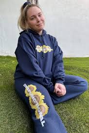 Alex Warren Navy Sunflower Sweatpants Shopperboard