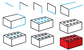 How To Draw A Lego Brick Art Lessons Art Worksheets Elementary Art