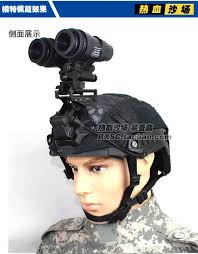 Set dudukan NVG Airsoft PVS15 NVG + helm taktis logam campuran aluminium  AN/PVS-15
