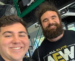 Meeting former AEW star Aaron Solow at workplace