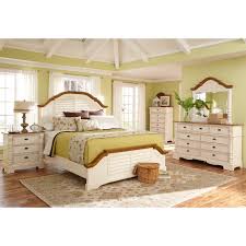 Shop Storybook Buttermilk And Brown 3 Drawer Nightstand With Bracket Feet Free Shipping Today Overstock 28630315