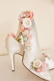 Whimsical Woodland Blush Flower Bridal Shoes By Abigailgracebridal 325 00 Wedding Day Shoes Floral Shoes Flower Shoes Rhinestone Wedding Shoes