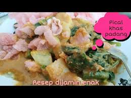 Ditambah dengan kuah kacang/pecel dan kerupuk merah. Cara Membuat Lontong Pical Khas Padang Youtube