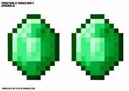 Printable Minecraft Emerald Necklace Template Minecraft Printables Minecraft Minecraft Images