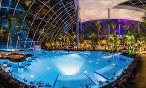 Blaue Lagune Bei Nacht Therme Sinsheim Sinsheim Baden