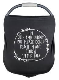 Black Car Seat 5 In 1 Cover I M Cute Cuddly But Please Don T Touch Little Me Baby Girl Gift Sets Newborn Baby Girl Gifts Newborn Baby Boy Gifts