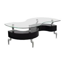 And choosing an oval style with a more unique base, like this one, adds some visual interest. 88 Off Contemporary S Shaped Contemporary Coffee Table Tables