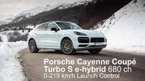 So the porsche's current problem isn't justification but relevance. 2020 Porsche Cayenne Coupe Turbo S E Hybrid 0 219 Km H Launch Control Youtube