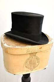 Vintage 1920s Christie S Silk Top Hat With Christie S Box Vintage Hat Boxes Antique Hats Hats For Sale