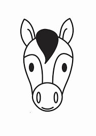 Paard Tekening Simpel Google Zoeken Paardenhoofd Paarden Kleurplaten
