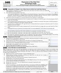 First-Time Homebuyer Credit And Repayment Of The Credit