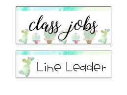 Job Chart Cactus Themed