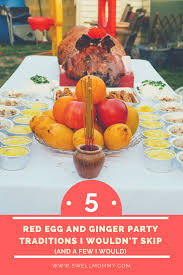 I Just Threw My Final Red Egg And Ginger Party A Chinese And Vietnamese Tradition Usually Held At The One Month Or 100 Day Celebration Egg Party Asian Party