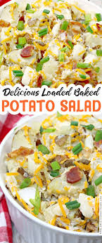 Loaded Baked Potato Salad Recipe In 2021 Loaded Baked Potato Salad Baked Potato Salad Easy Salad Recipes